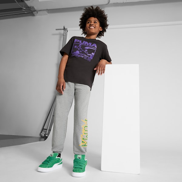 Sneakers Suede XL pour enfant et adolescent, Archive Green-PUMA White, extralarge
